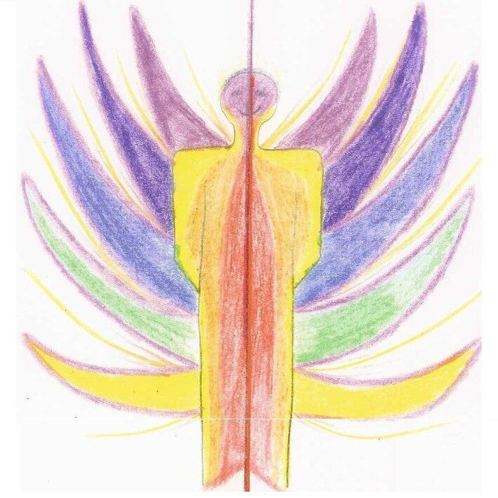 multi coloured angel hawaiian huna