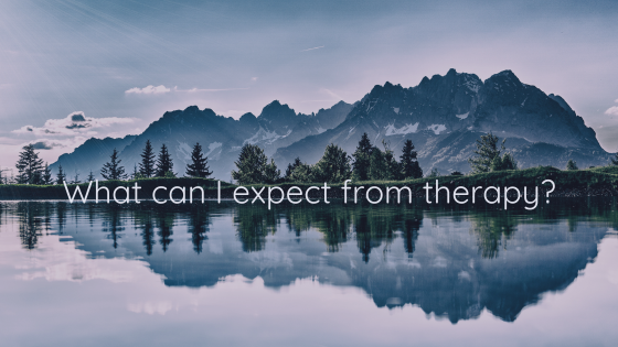 Mountain scene reflected in water psychotherapy